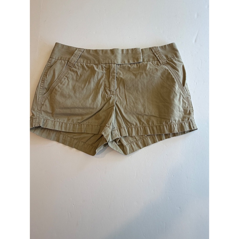 J.Crew Classic Twill Chino Shorts Khaki Tan City Fit Cotton Size 4